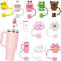 Modern LDKEDKF 11Pcs Straw Cover for Cup, Silicone Straw Topper for Daily Use