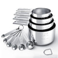 Modern TILUCK Stainless Steel Measuring Cups & Spoons Kit