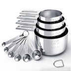 Modern TILUCK Stainless Steel Measuring Cups & Spoons Kit