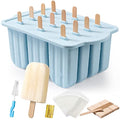 Minimalist Popsicles Molds, MEETRUE 12 Pieces Silicone Popsicle Molds  BPA-free for Daily Use