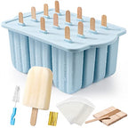 Minimalist Popsicles Molds, MEETRUE 12 Pieces Silicone Popsicle Molds  BPA-free for Daily Use