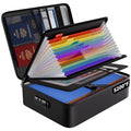 Classic ENGPOW Fireproof File Organizer Bag with 13 Colorful Kit