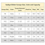 Saebye Portion Scoop - #8 (4 oz) - Disher, Set