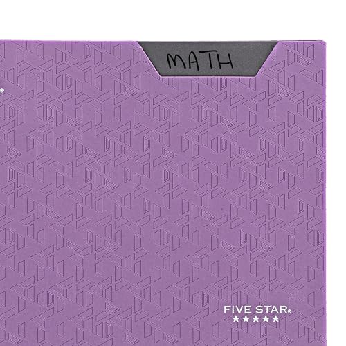 Modern Five Star 2-Pocket Folder, Plastic Folder with Stay-Put Collection