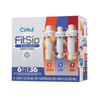 Natural Fruit Flavored FitSip 6-Pack Variety Pack HE3H - Zero-Calorie Multi-Flavor Sip Pods for Water Bottle - Default Title