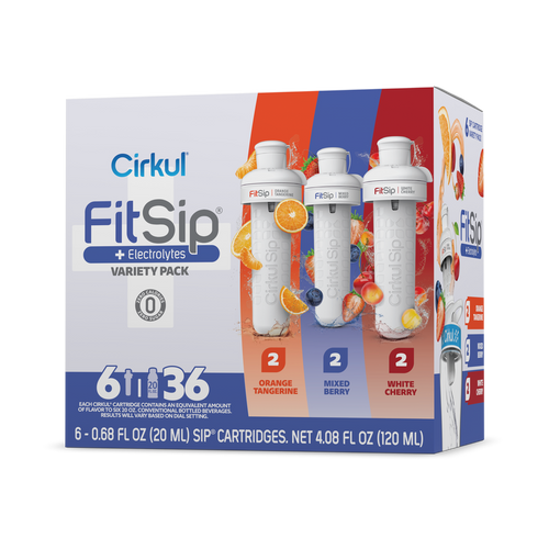 Natural Fruit Flavored FitSip 6-Pack Variety Pack HE3H - Zero-Calorie Multi-Flavor Sip Pods for Water Bottle - Default Title