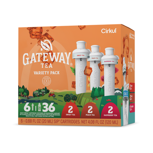 Natural Fruit Flavored Gateway Tea 6-Pack Variety Pack HM0F - Vitamin-Infused Natural Refreshing Flavor Core - Default Title