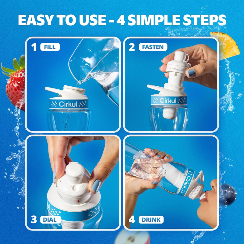 Sugar-Free GoSip 6-Pack Variety Pack CB6Q - Vitamin-Infused Natural Refreshing Flavor Core Detail