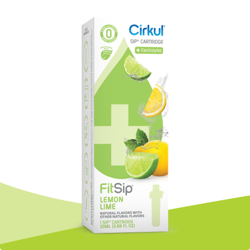 Refreshing Electrolyte FitSip Lemon Lime (Stevia) PO5V - Zero-Calorie Multi-Flavor Sip Pods for Water Bottle - Default Title
