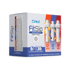 Natural Fruit Flavored FitSip 6-Pack Variety Pack HE3H - Zero-Calorie Multi-Flavor Sip Pods for Water Bottle Detail