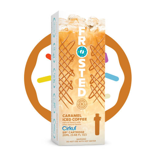 Vitamin-Infused Frosted Caramel Iced Coffee 9HCZ - Sugar-Free Fruit Flavor Cartridge Refill - Default Title