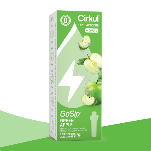 Natural Fruit Flavored GoSip Green Apple U1U4 - Zero-Calorie Multi-Flavor Sip Pods for Water Bottle - Default Title