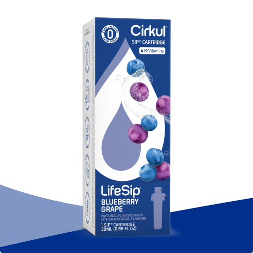 Natural Fruit Flavored LifeSip Blueberry Grape C76C - Electrolyte Hydration Enhanced Taste Cartridges - Default Title