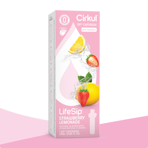 Sugar-Free LifeSip Strawberry Lemonade (Stevia) QJJ2 - Electrolyte Hydration Enhanced Taste Cartridges - Default Title